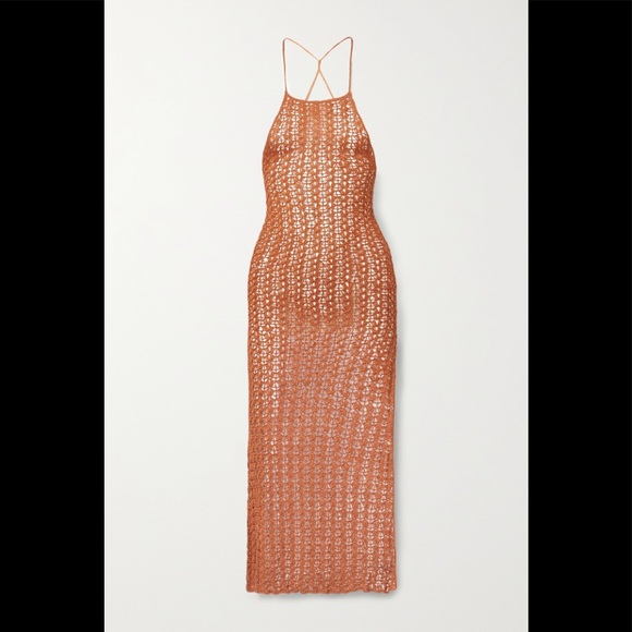Cult Gaia Demi Crochet knit halter neck midi dress NWOT Cult Gaia Demi Crochet knit halter neck midi dress NWOT